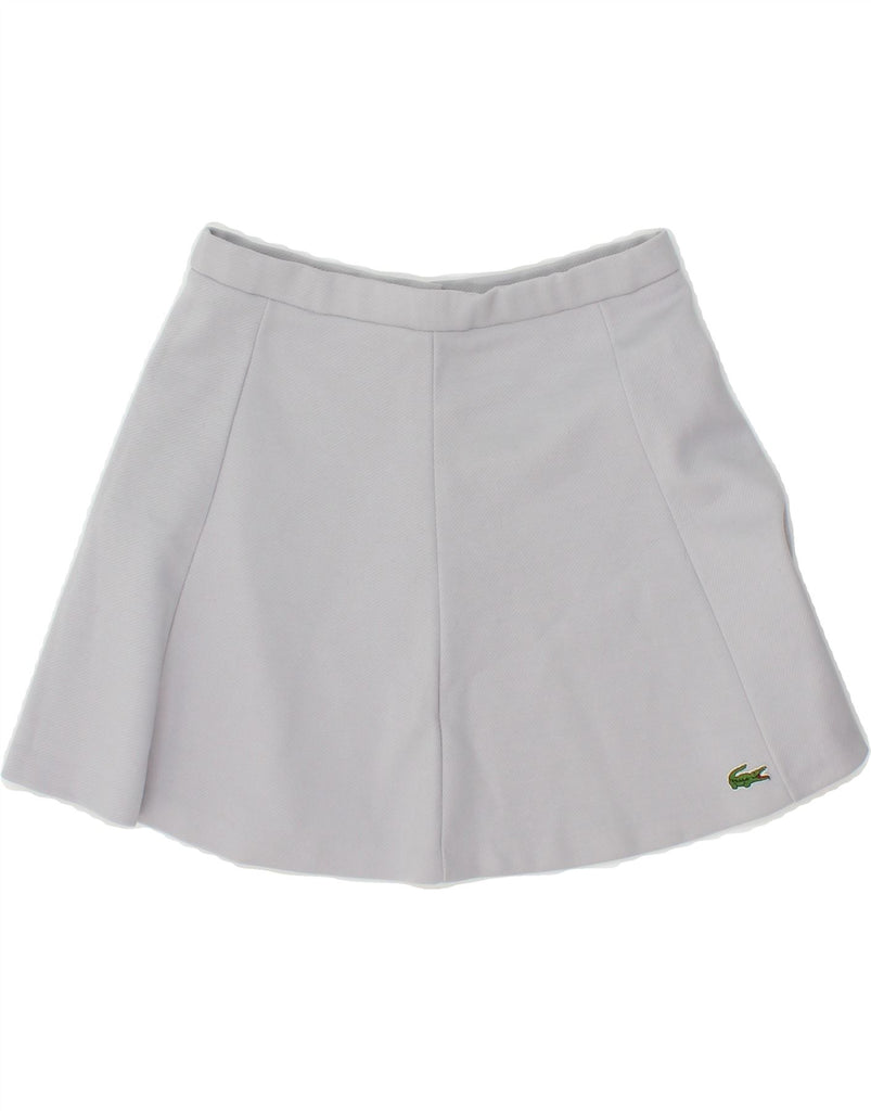 LACOSTE Womens Tennis Skirt W24 XS Grey | Vintage Lacoste | Thrift | Second-Hand Lacoste | Used Clothing | Messina Hembry 