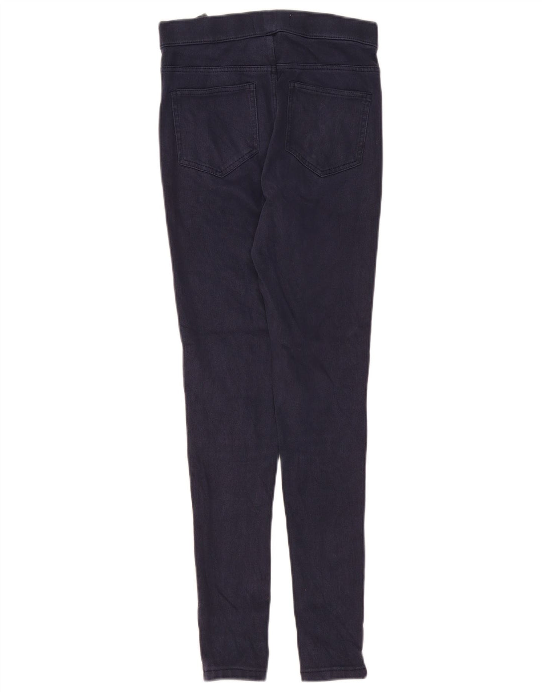 MARKS & SPENCER Womens Casual Trousers UK 8 Small W26 L27 Navy Blue