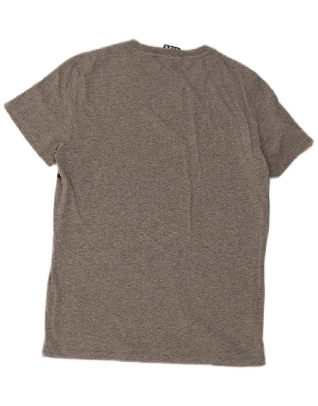 Superdry Mens Graphic T-Shirt Top Medium Grey Colourblock Cotton