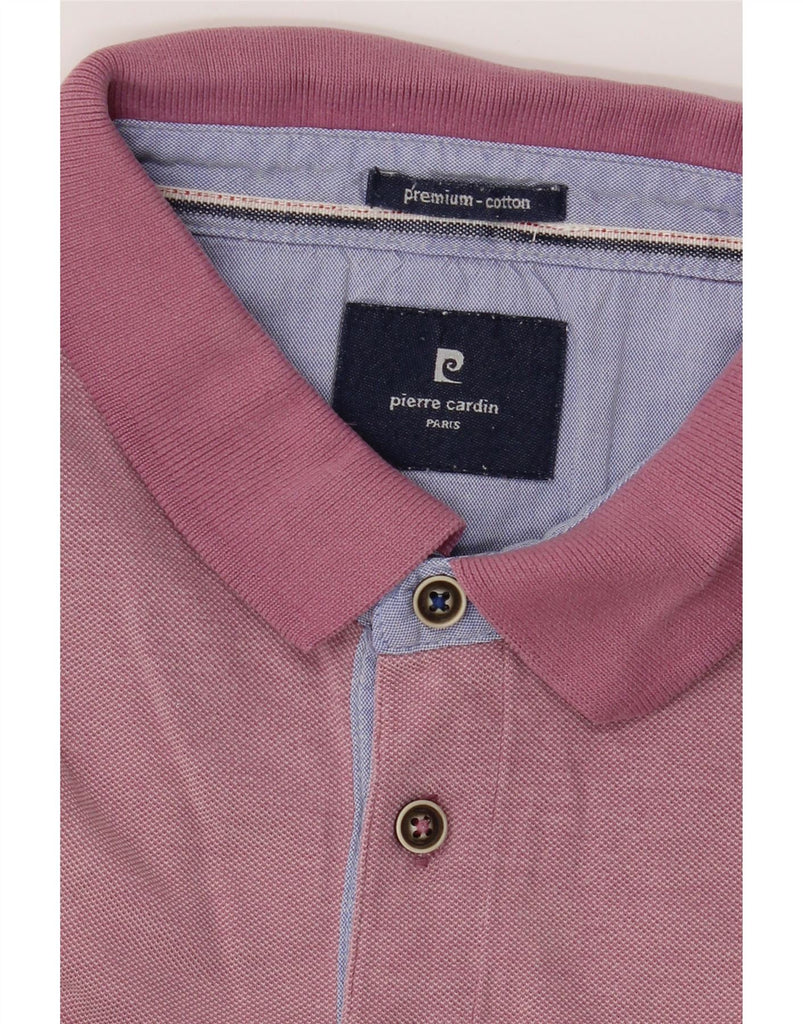 PIERRE CARDIN Mens Paris Polo Shirt Large Pink Cotton Vintage Pierre Cardin and Second-Hand Pierre Cardin from Messina Hembry 