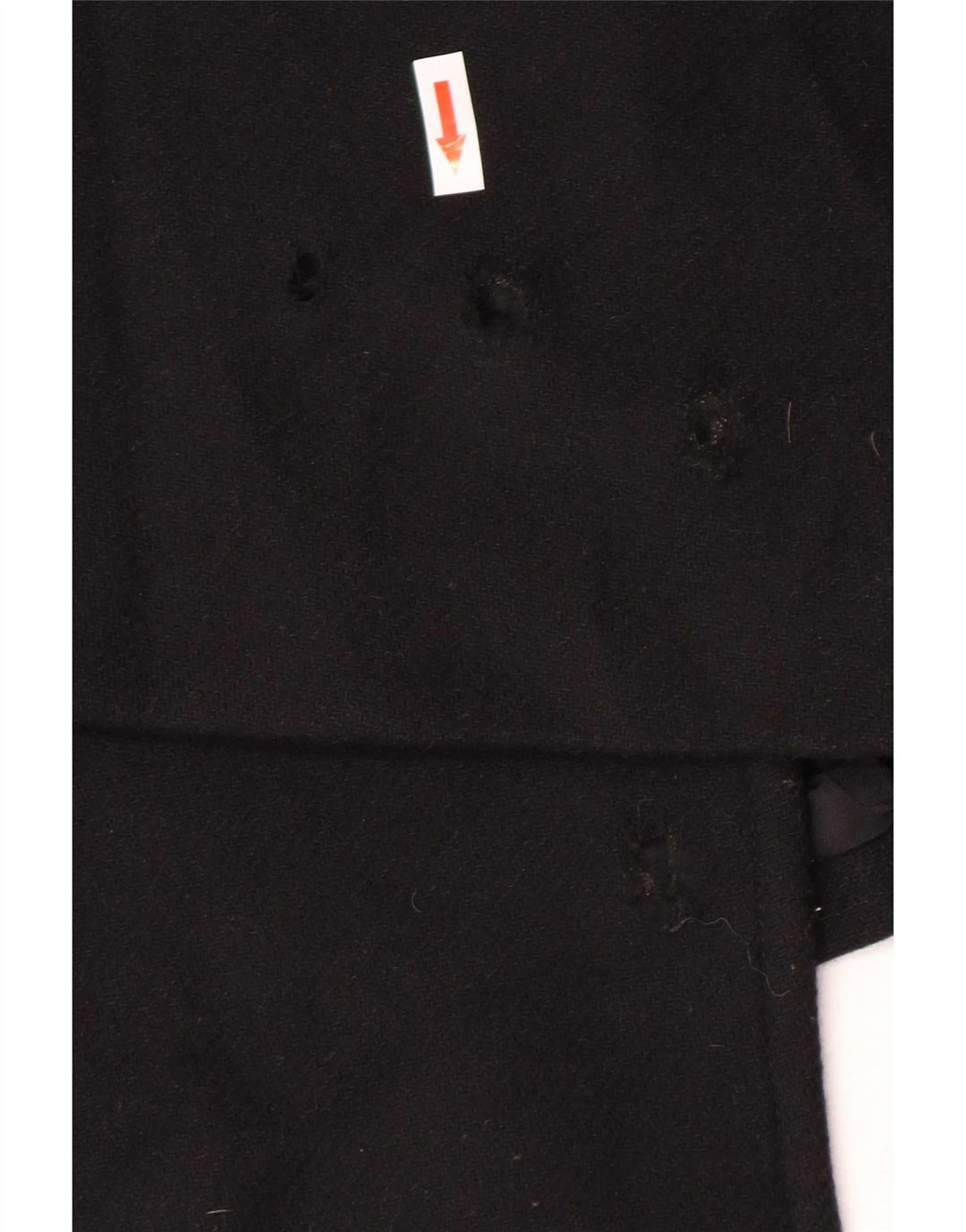 Zara Womens Open Overcoat UK 16 Large Black