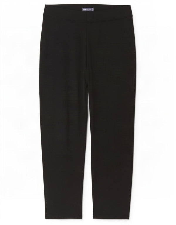 Marks & Spencer Womens Tracksuit Trousers UK 16 Large Black Cotton