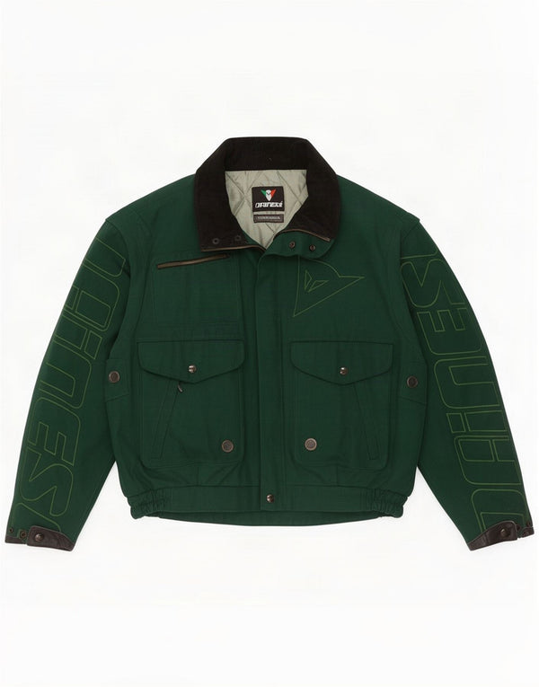 Dainese Mens Graphic Loose Fit Racer Jacket EU 52 Medium Green Polyamide