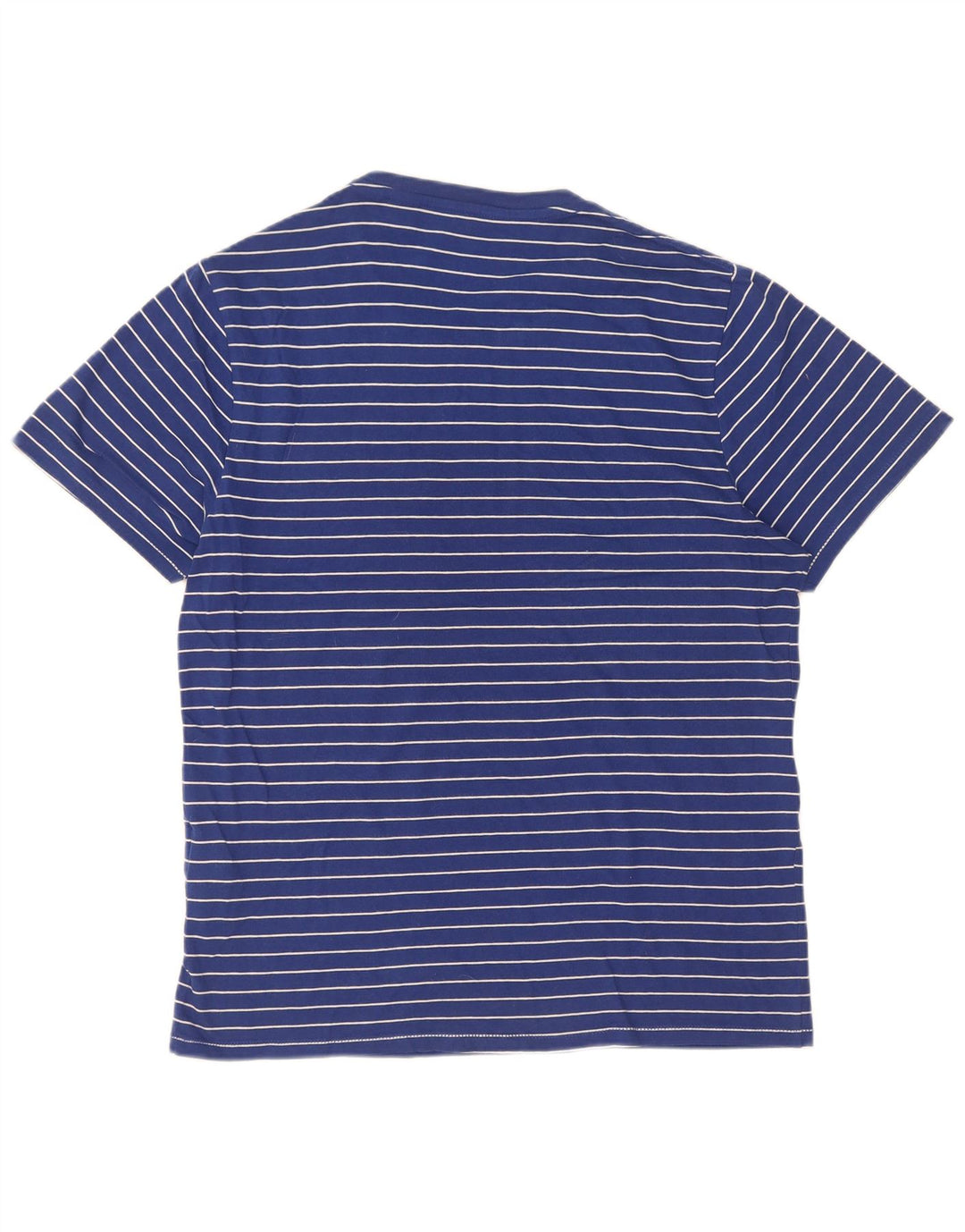 Levi's Mens T-Shirt Top Small Navy Blue Pinstripe Cotton