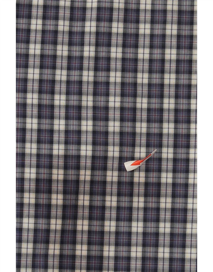 Best Company Mens Regular Fit Shirt 2XL Navy Blue Check Cotton