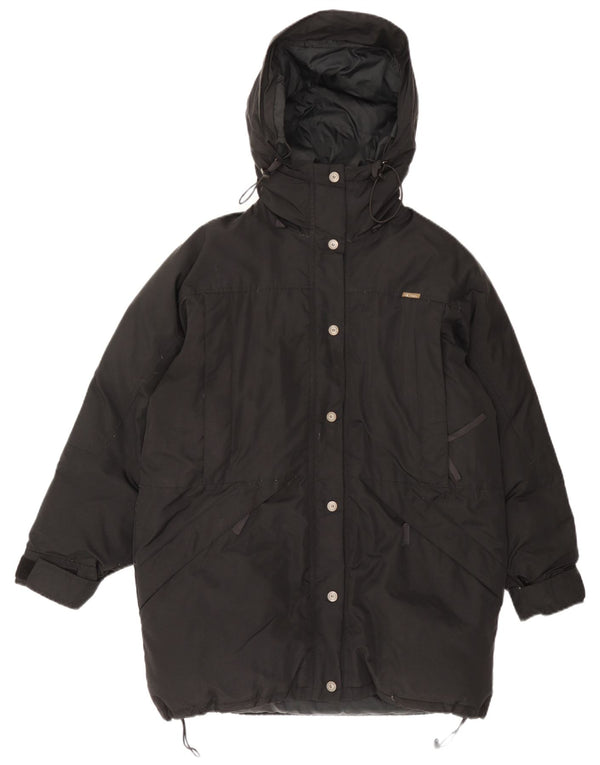 Calvin Klein Womens Hooded Oversized Padded Coat UK 10 Small Black Nylon