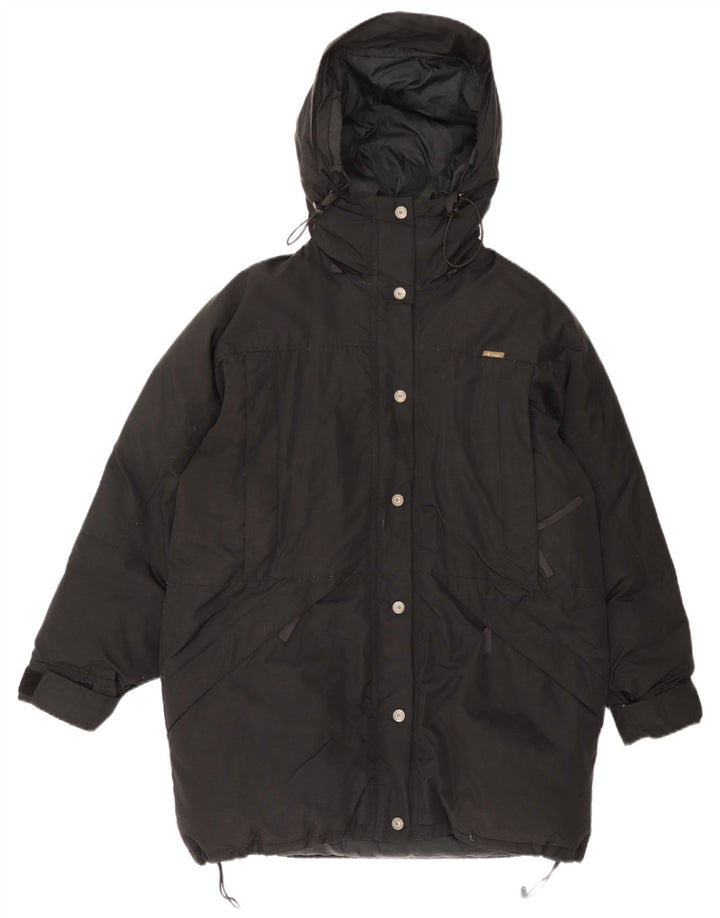 Calvin Klein Womens Hooded Oversized Padded Coat UK 10 Small Black Nylon