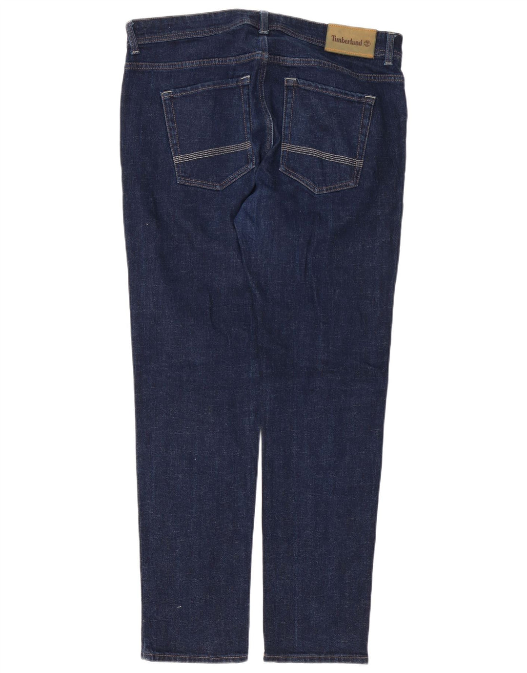 TIMBERLAND Mens Straight Jeans W36 L32 Navy Blue Cotton