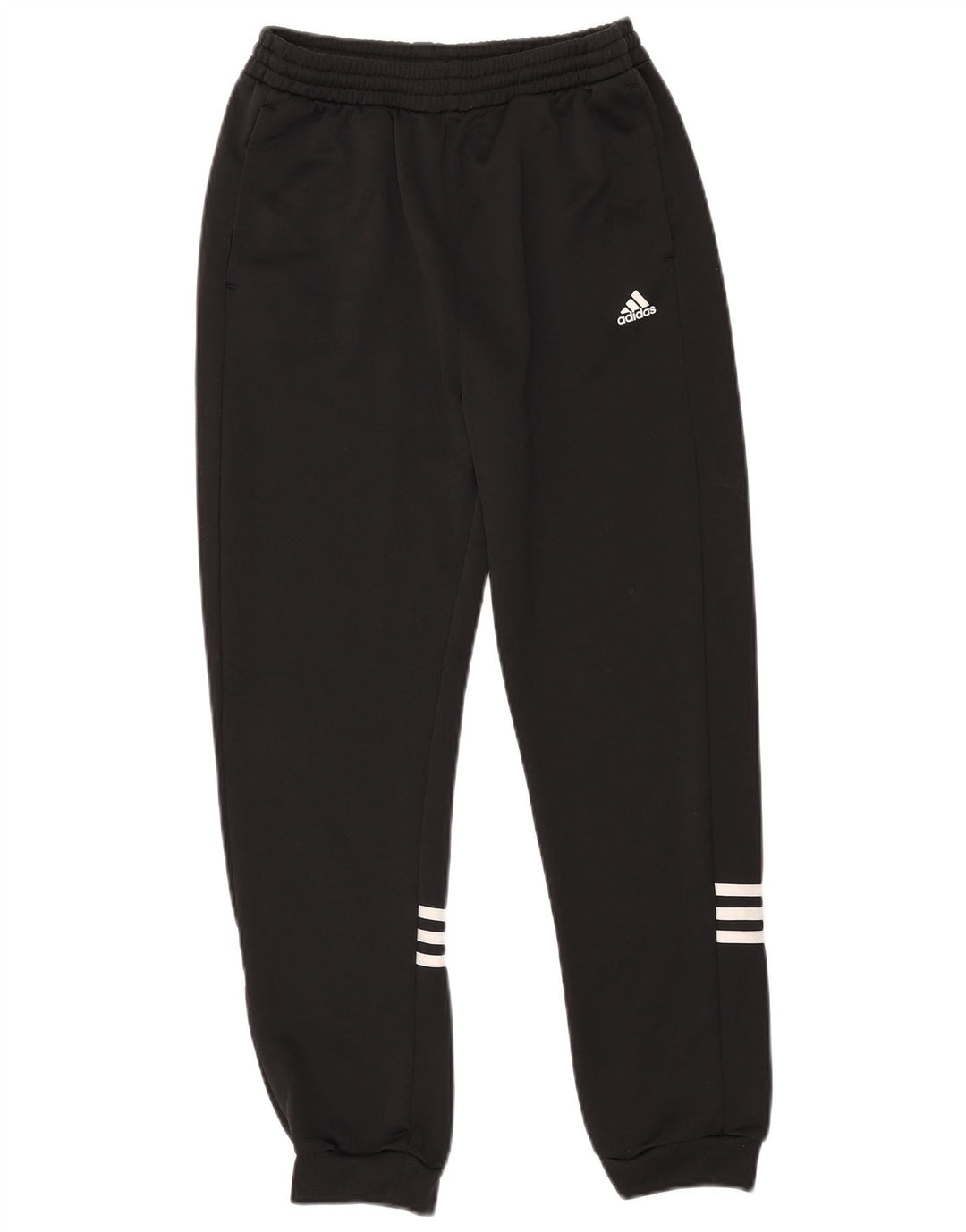 Adidas Boys Tracksuit Trousers Joggers 13-14 Years Black Polyester
