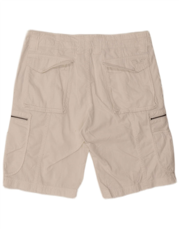 French Connection Mens Cargo Shorts W36 Large White Cotton