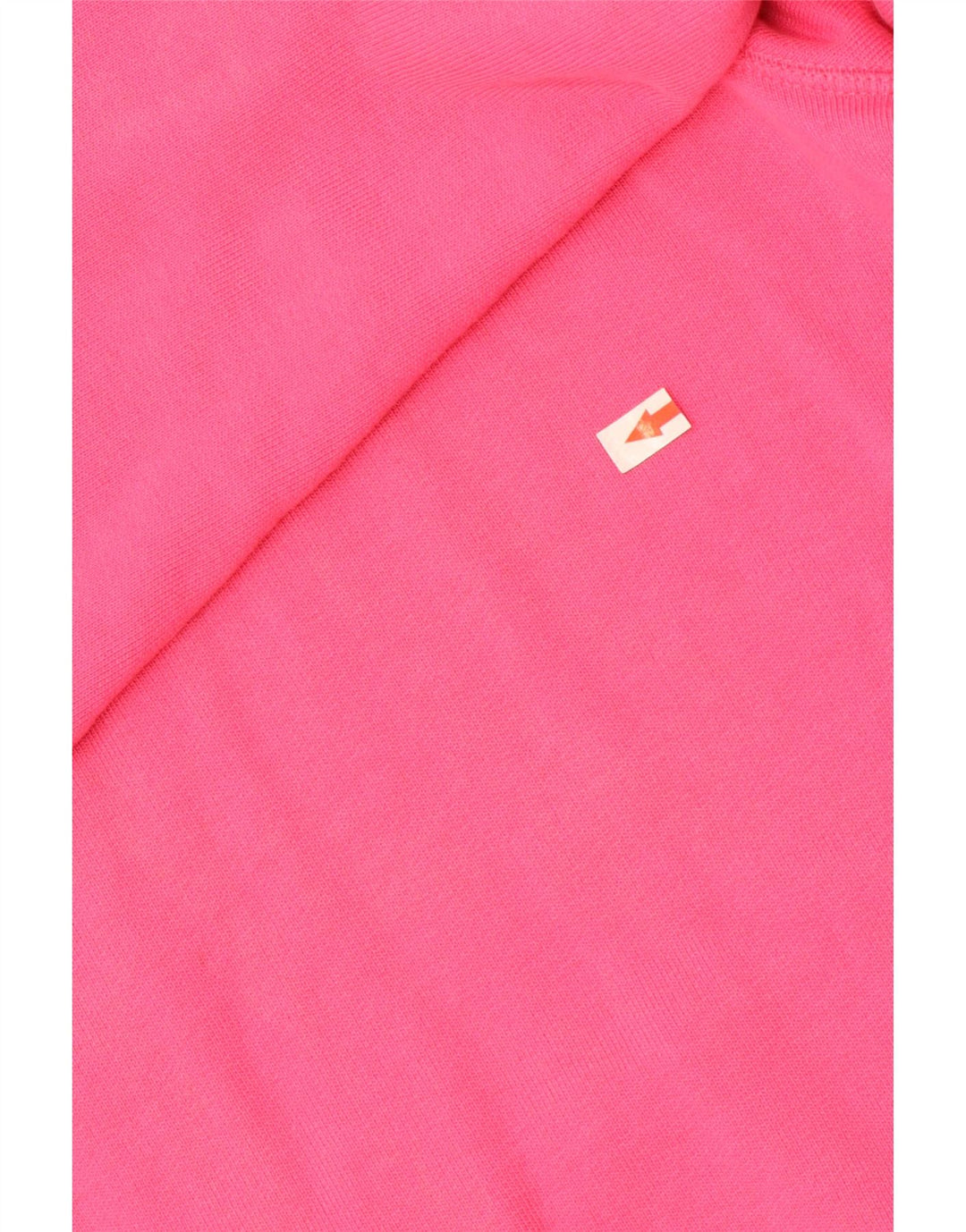 Marks & Spencer Womens Zip Hoodie Sweater UK 12 Medium Pink Cotton