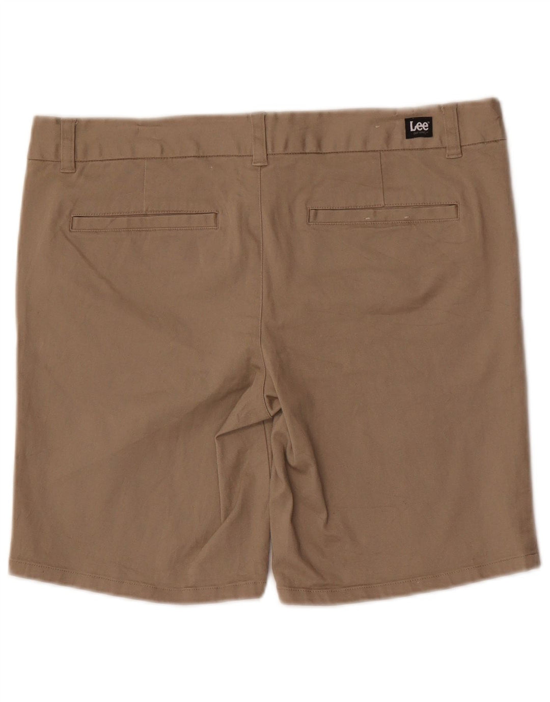 Lee Womens Chino Shorts US 13 Large W34 Brown Cotton