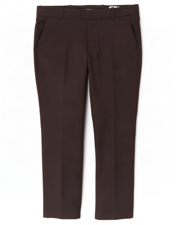 Zara Womens Straight Chino Trousers Large W30 L28 Black Cotton