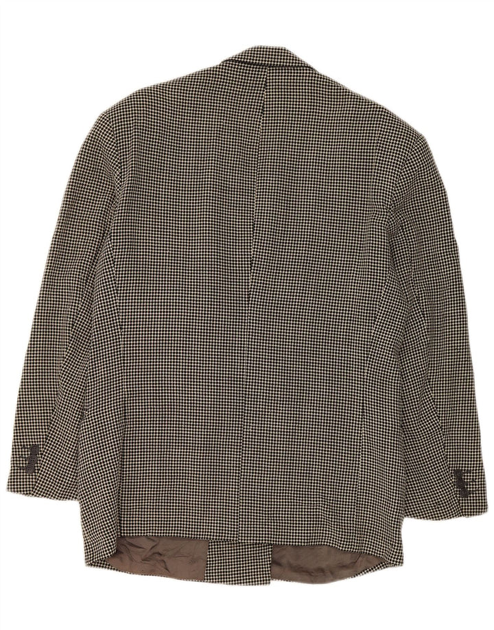 Hugo Boss Womens Double Breasted Blazer Jacket IT 50 XL Grey Spotted