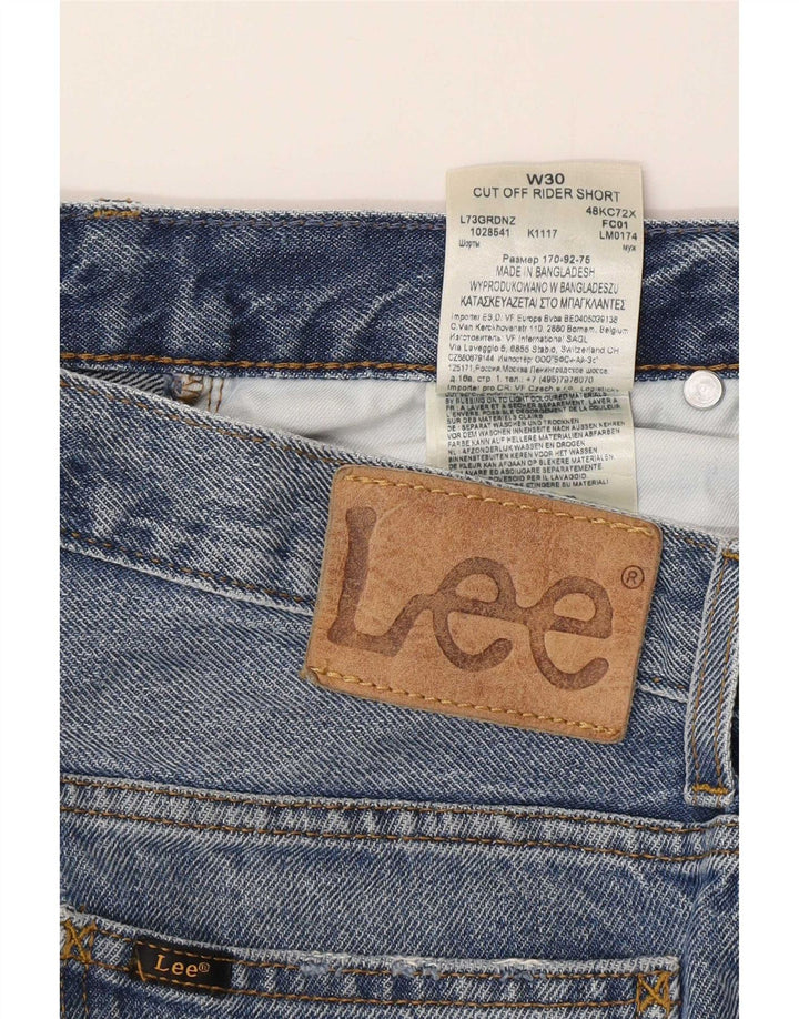 Lee Mens Denim Shorts W30 Medium Blue Cotton