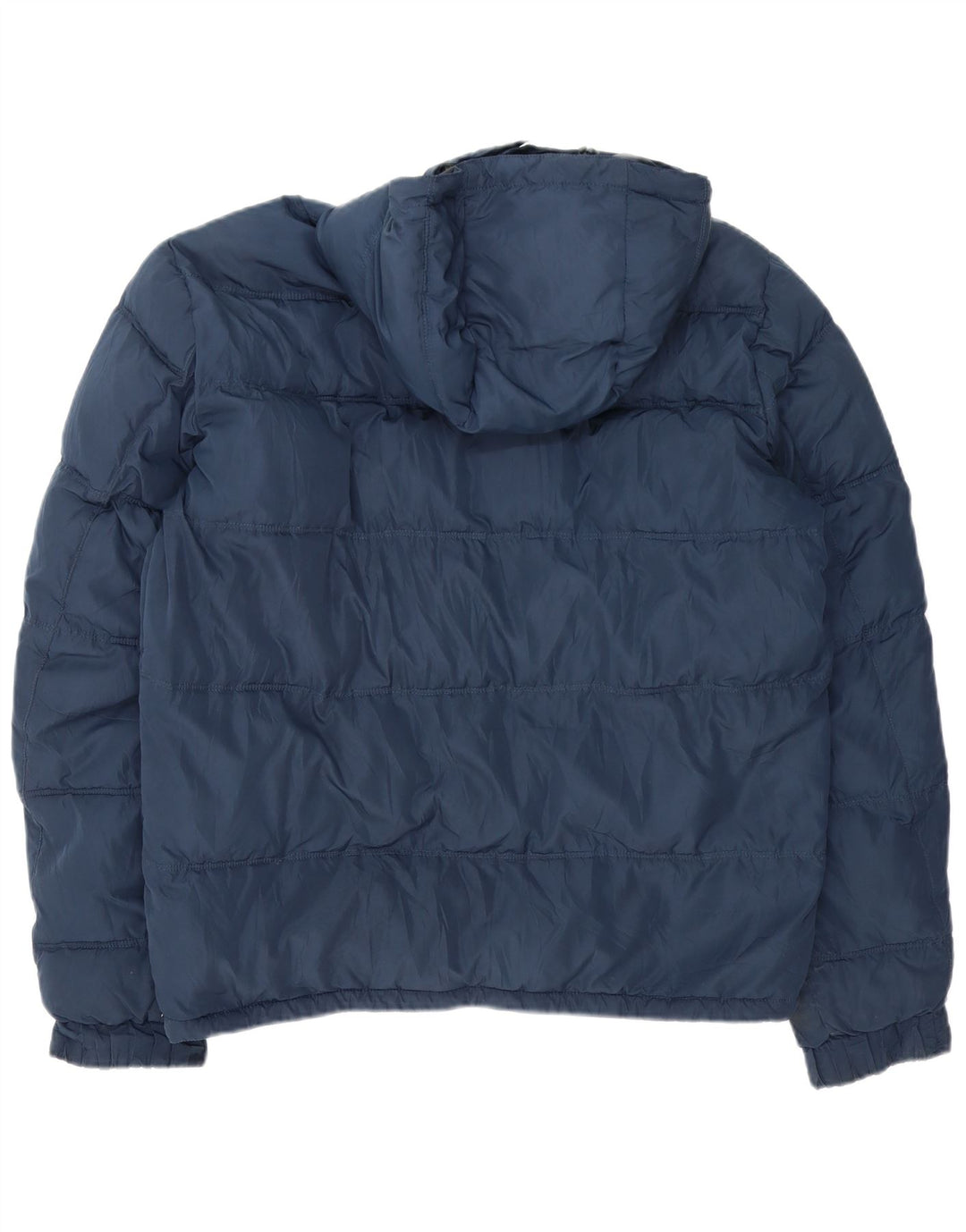 Lee Mens Hooded Padded Jacket UK 44 XL Navy Blue Polyester