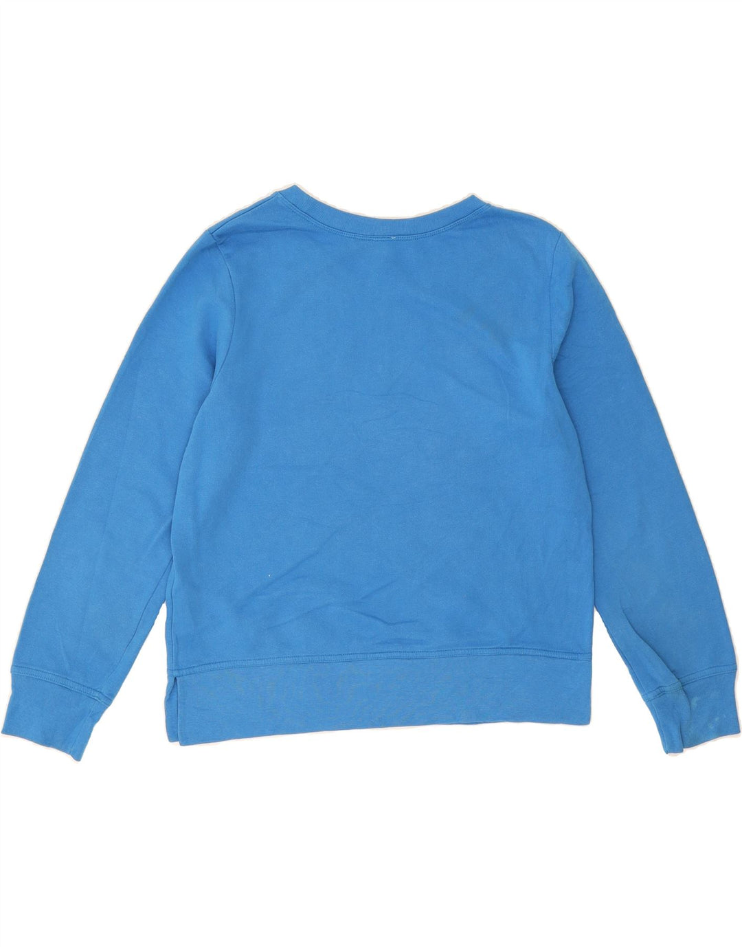 GAP Womens Crop Graphic Sweatshirt Jumper US 8 Medium Blue Cotton Vintage Gap and Second-Hand Gap from Messina Hembry 
