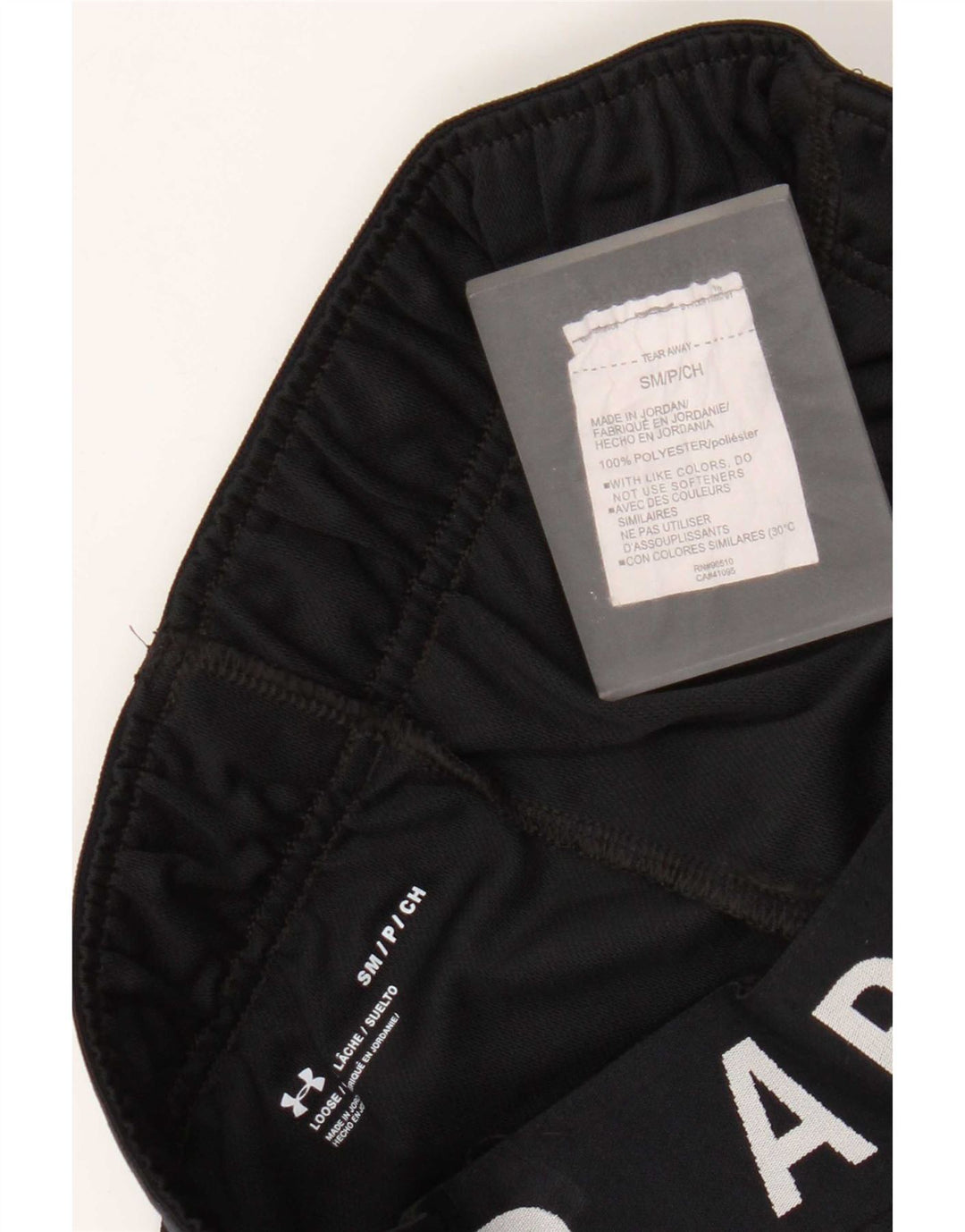 Under Armour Womens Graphic Sport Shorts UK 10 Small Black Polyester