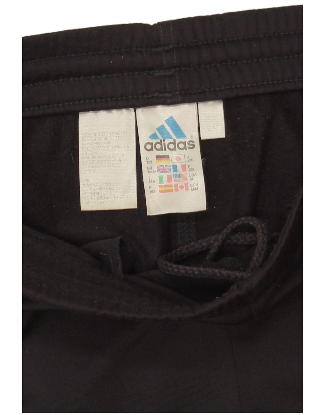 Adidas Boys Tracksuit Trousers 11-12 Years  Grey Polyester