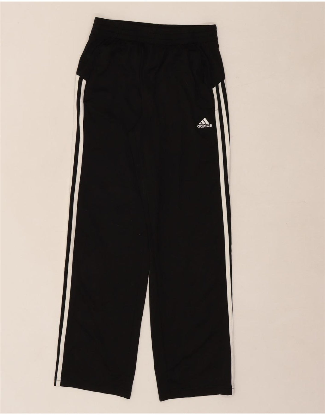ADIDAS Boys Tracksuit Trousers 10-11 Years Medium  Black Polyester Vintage Adidas and Second-Hand Adidas from Messina Hembry 