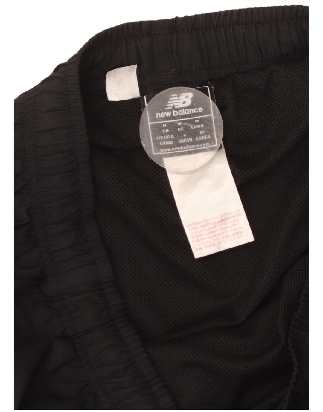 NEW BALANCE Mens Liverpool Sport Shorts Medium  Black Polyester