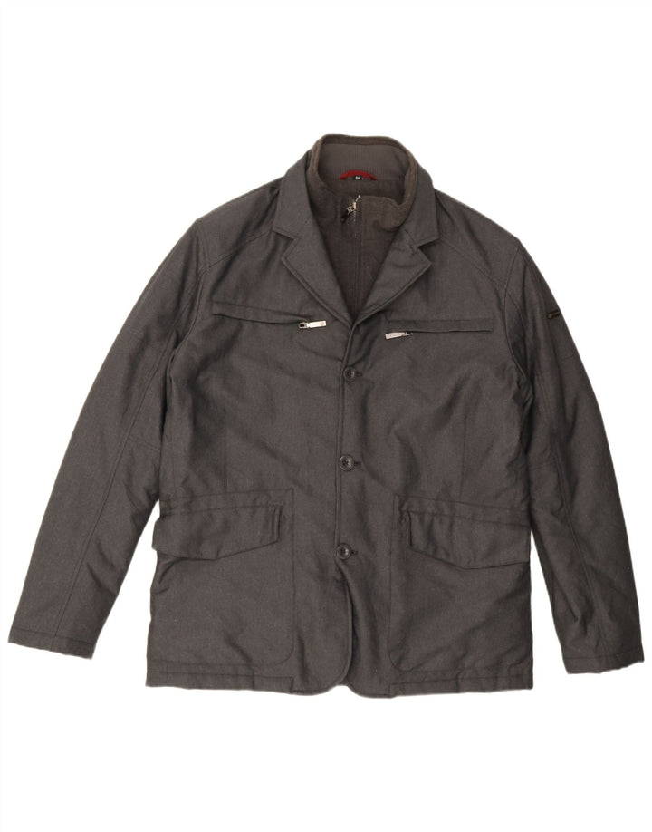 Ivy Oxford Mens Windbreaker Jacket IT 54 2XL Grey Polyester