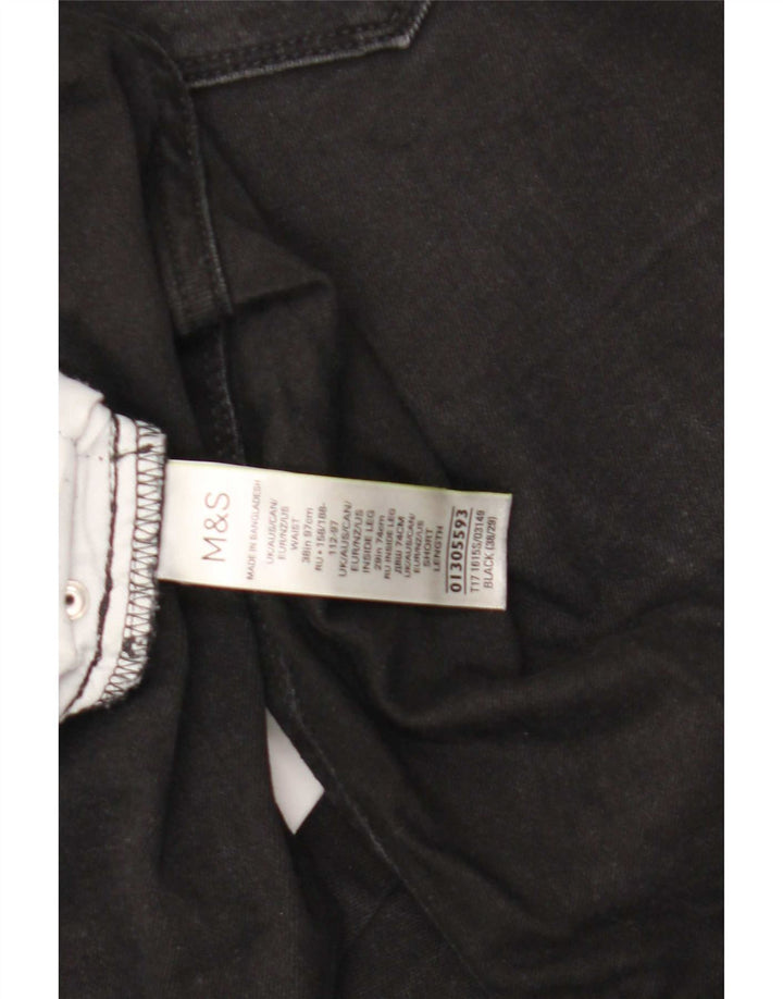 Marks & Spencer Mens Slim Jeans W38 L29 Black Cotton