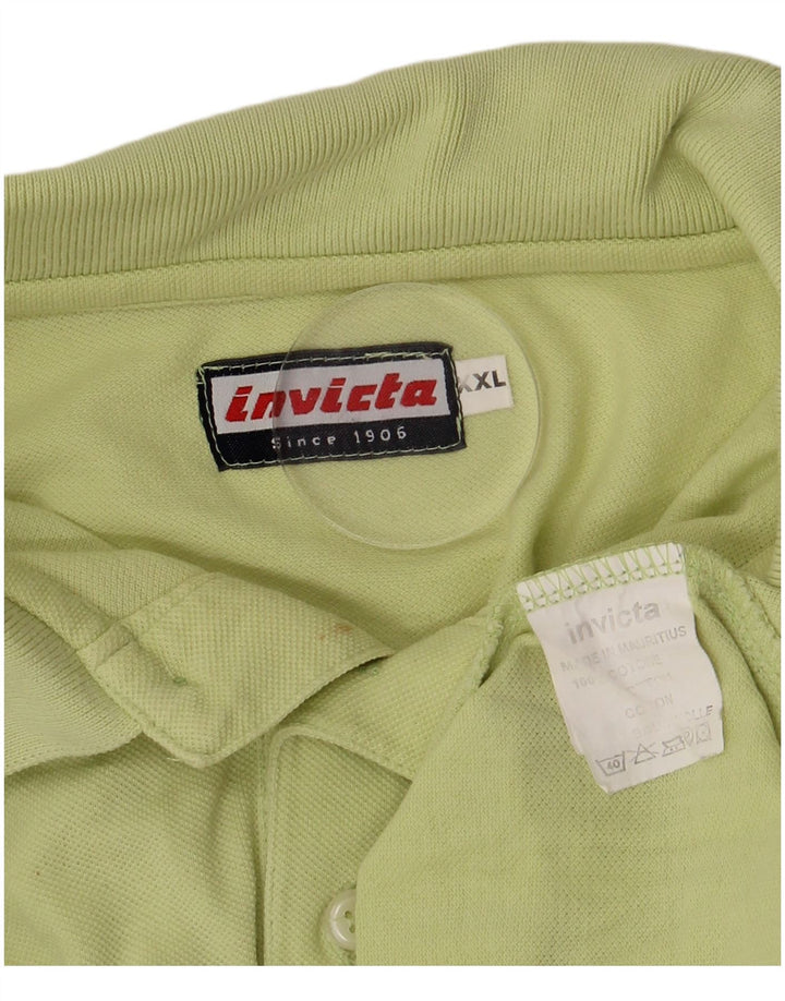 Invicta Mens Polo Shirt 2XL Green Cotton