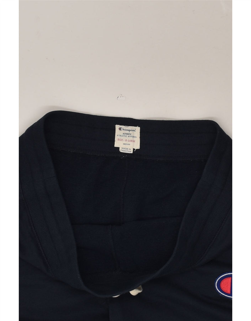 CHAMPION Mens Tracksuit Trousers Joggers XL Navy Blue Cotton | Vintage Champion | Thrift | Second-Hand Champion | Used Clothing | Messina Hembry 