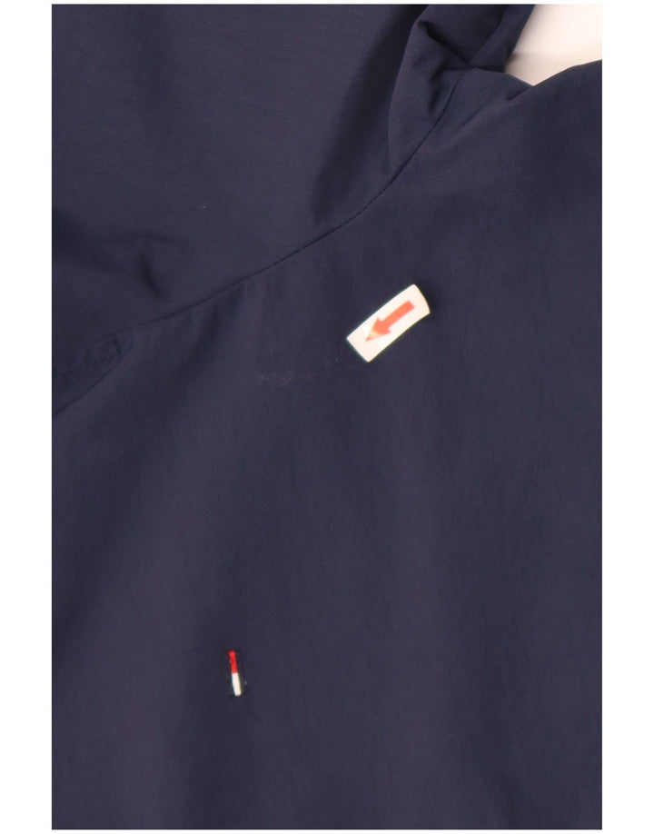 Tommy Hilfiger Mens Bomber Jacket UK 44 2XL Navy Blue Polyamide