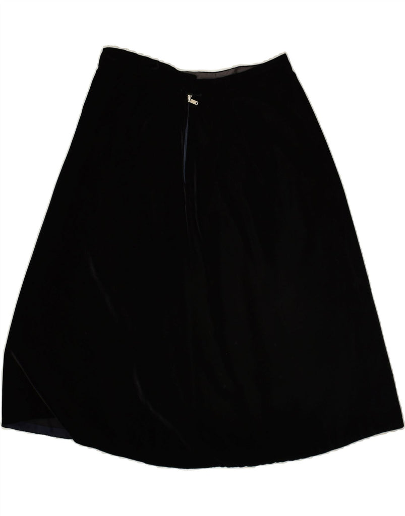 VINTAGE Womens A-Line Skirt W28 Medium Black Vintage Vintage and Second-Hand Vintage from Messina Hembry 