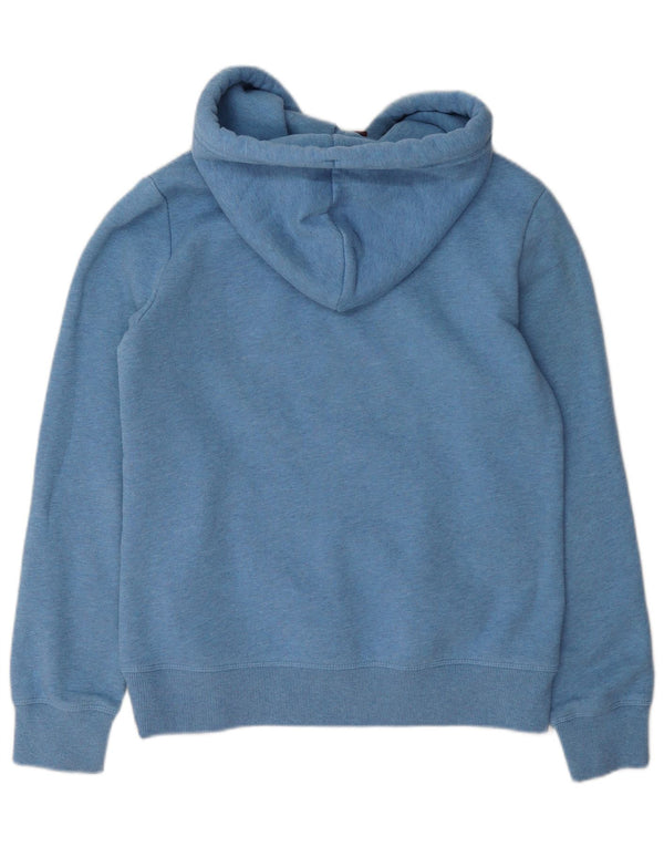 Superdry Womens Oversized Hoodie Jumper UK 10 Small Blue Cotton