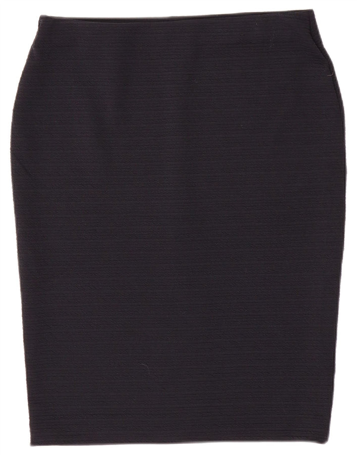 Marks & Spencer Womens Pencil Skirt UK 12 Medium W30  Navy Blue Polyester