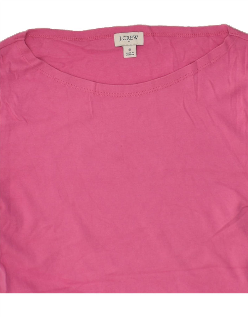 J. CREW Womens T-Shirt Top UK 10 Small Pink Cotton | Vintage J. Crew | Thrift | Second-Hand J. Crew | Used Clothing | Messina Hembry 