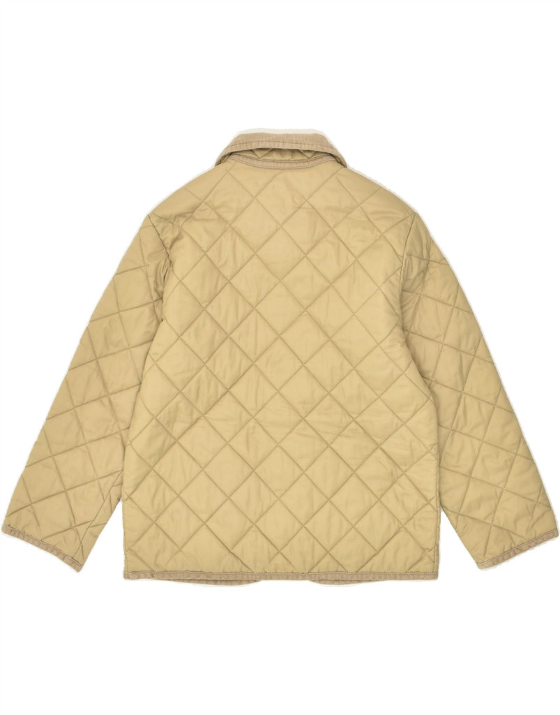 BENETTON Boys Quilted Jacket 7-8 Years Medium Beige Polyamide | Vintage Benetton | Thrift | Second-Hand Benetton | Used Clothing | Messina Hembry 