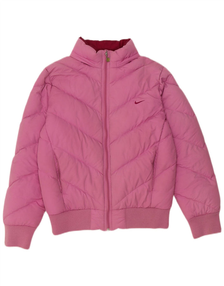 Nike Girls Padded Jacket 13-14 Years XL Pink Polyester