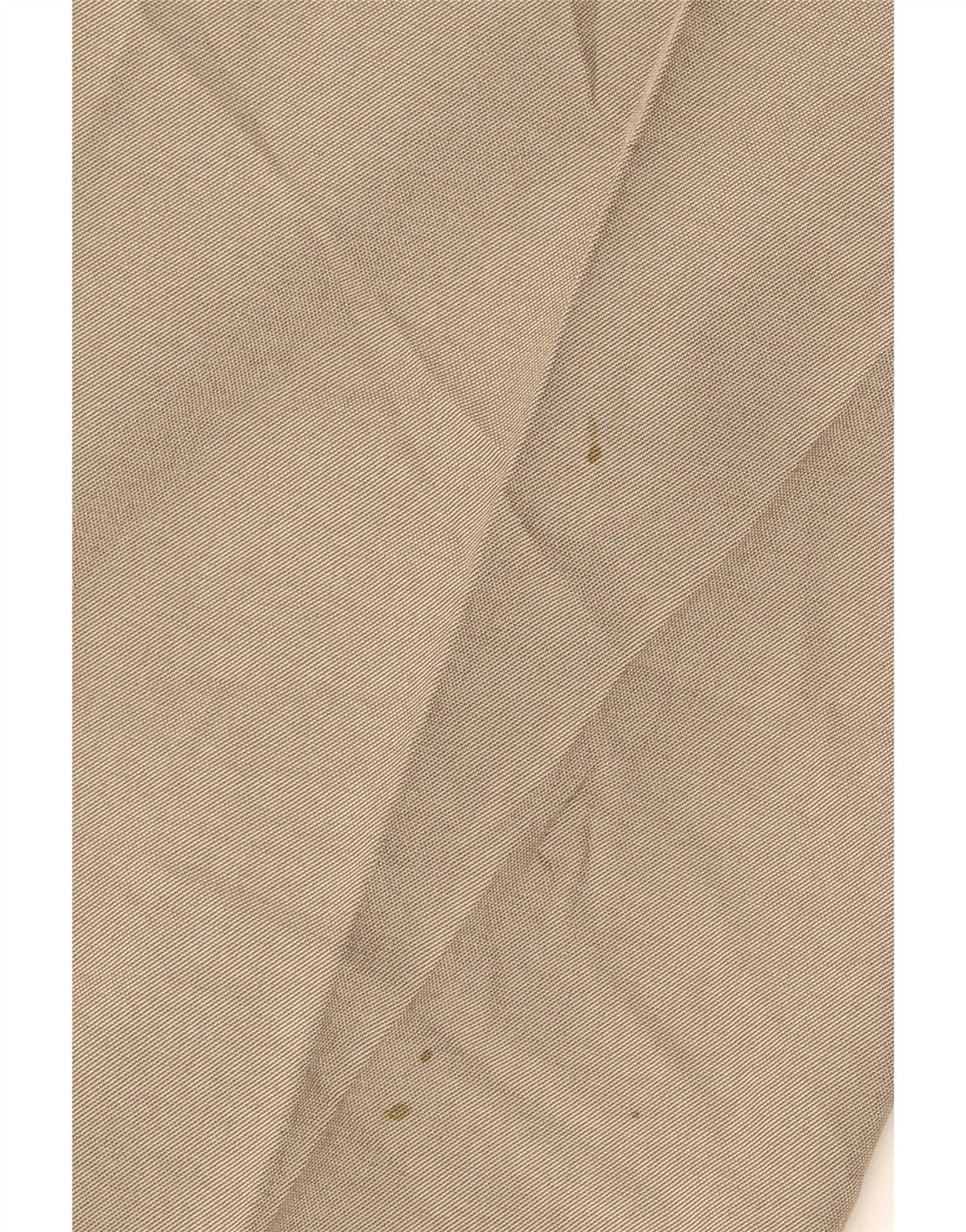 Marks & Spencer Mens Straight Suit Trousers W42 L29 Beige Polyester