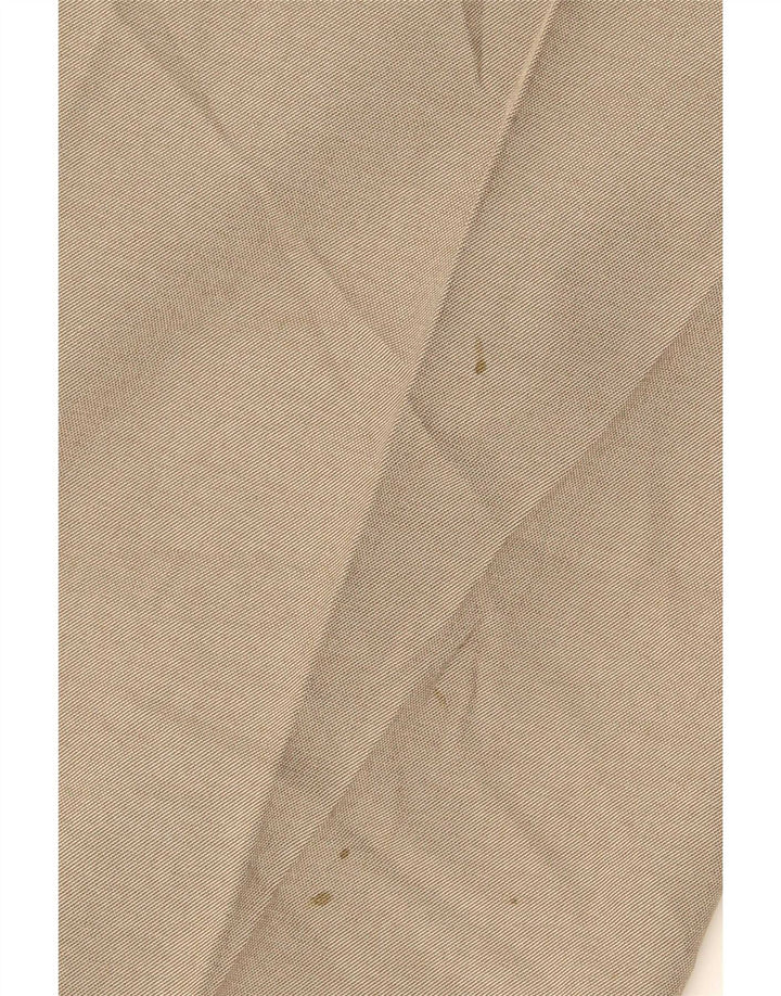 Marks & Spencer Mens Straight Suit Trousers W42 L29 Beige Polyester