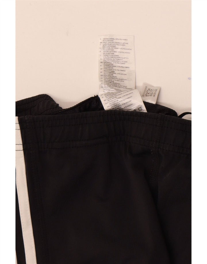 Adidas Womens Sport Shorts UK 12 Medium  Black Nylon