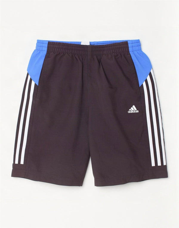 Adidas Boys Sport Shorts 13-14 Years Black Colourblock Polyester