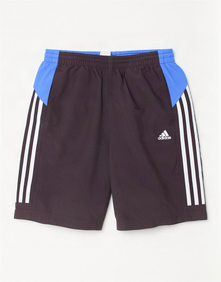 Adidas Boys Sport Shorts 13-14 Years Black Colourblock Polyester