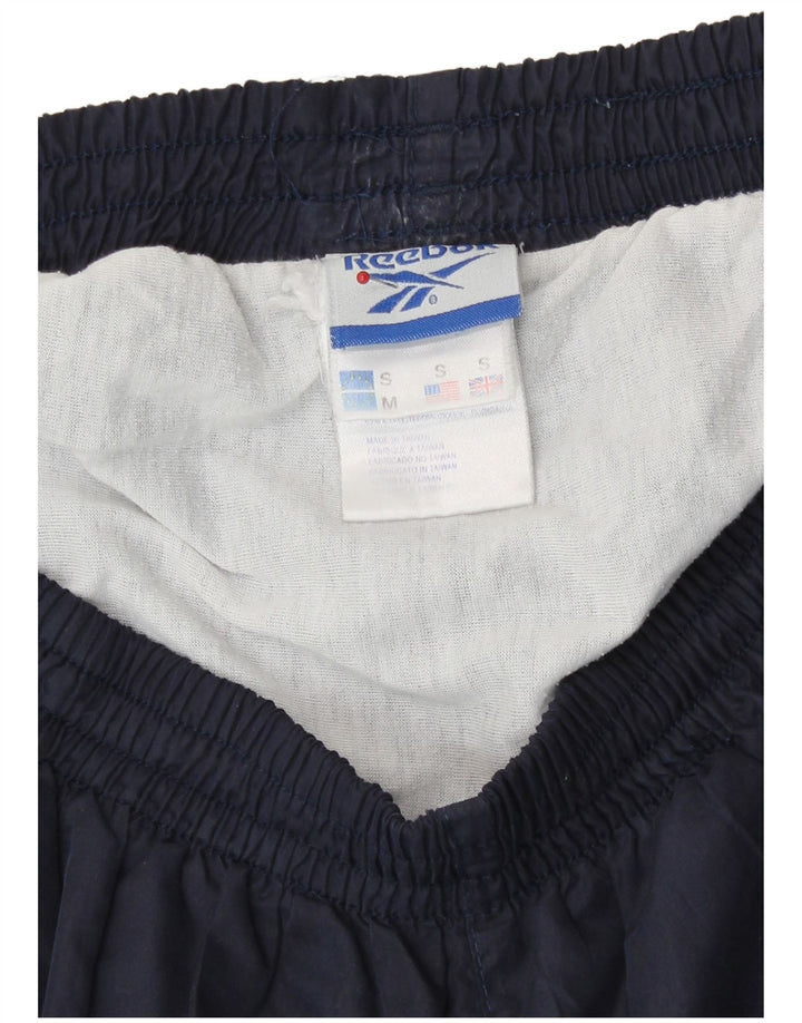 Reebok Mens Sport Shorts Small Navy Blue Polyester