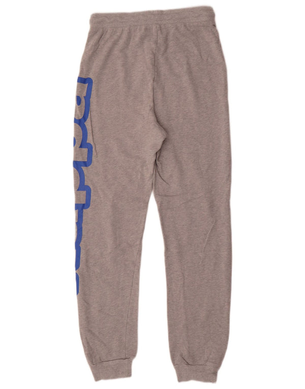 Kappa Mens Tezenis Graphic Tracksuit Trousers Joggers Small Grey Flecked