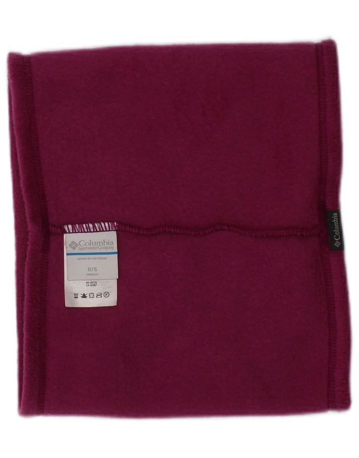 Columbia Womens Fleece Snood Scarf One Size Pink Polyester Winter
