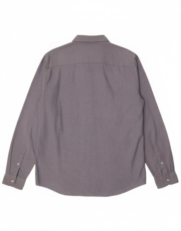 Timberland Mens Slim Fit Shirt XL Blue Cotton