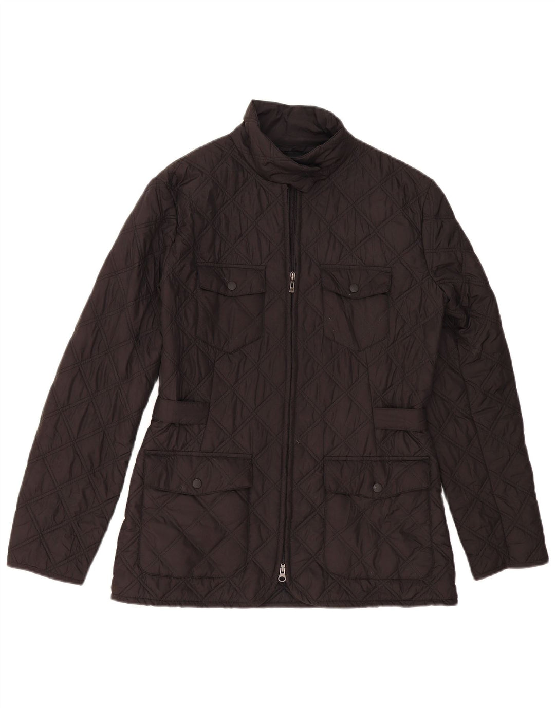 Sergio Tacchini Womens Quilted Jacket IT 46 Large Black Polyester