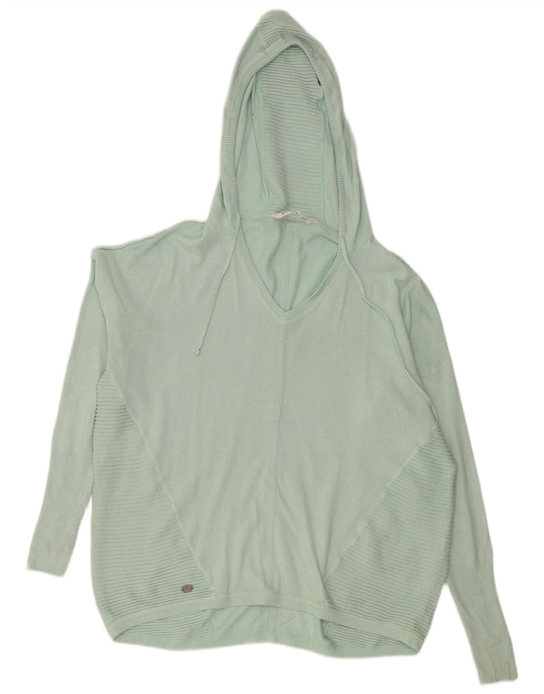 Athleta Womens Hooded Oversized Jumper Sweater UK 16 Large Turquoise