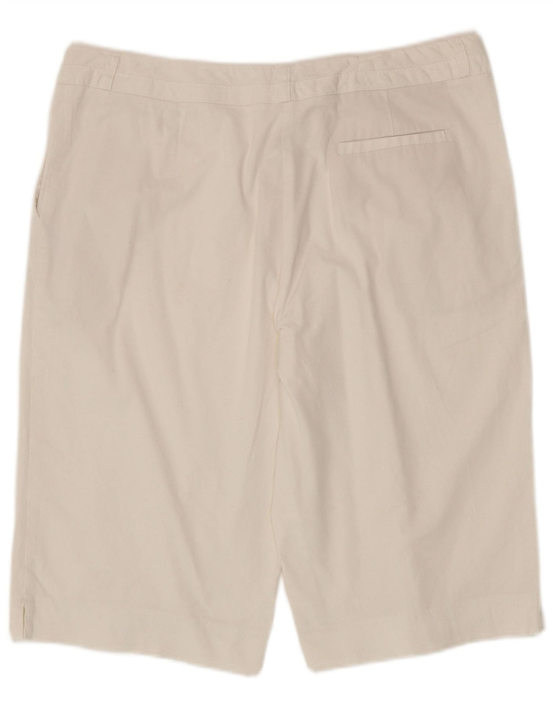 Marks & Spencer Womens Bermuda Shorts UK 16 Large W36 White Cotton