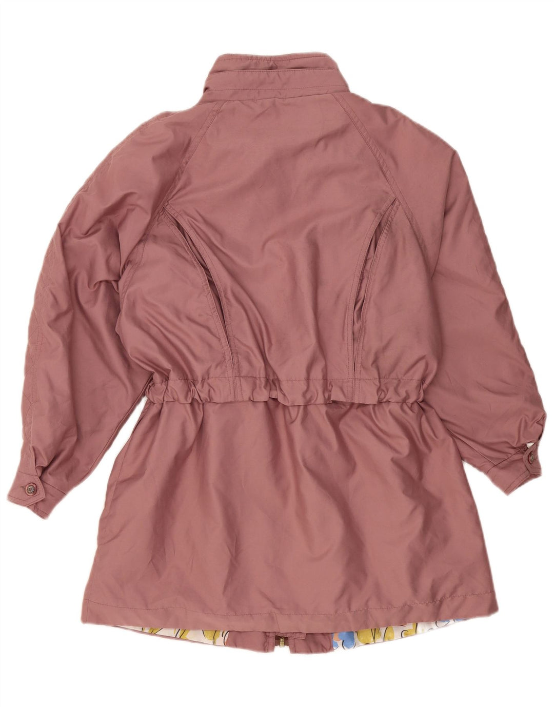Vintage Womens Oversized Parka Jacket EU 42 Large Pink Polyester