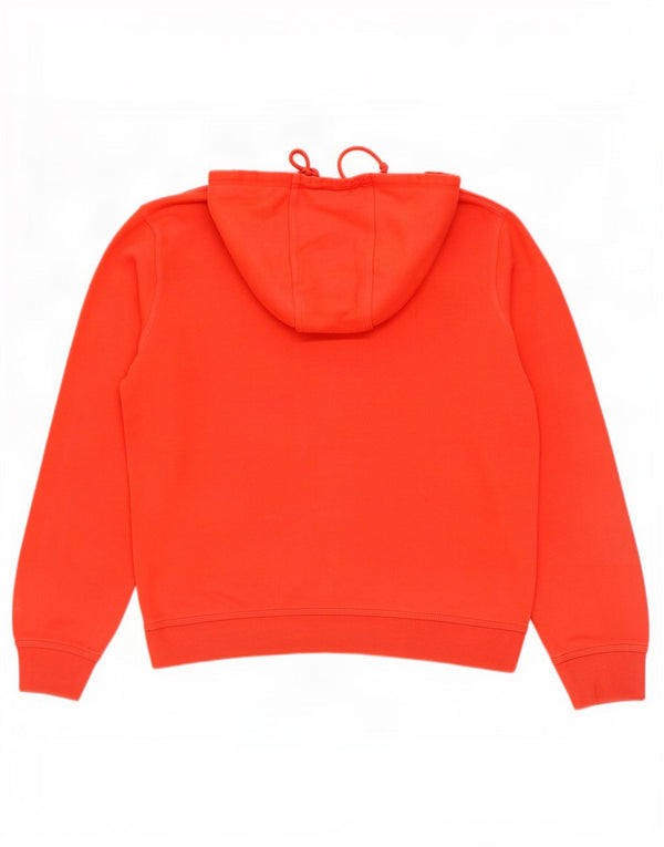 Nike Mens Hoodie Jumper Large Red Cotton